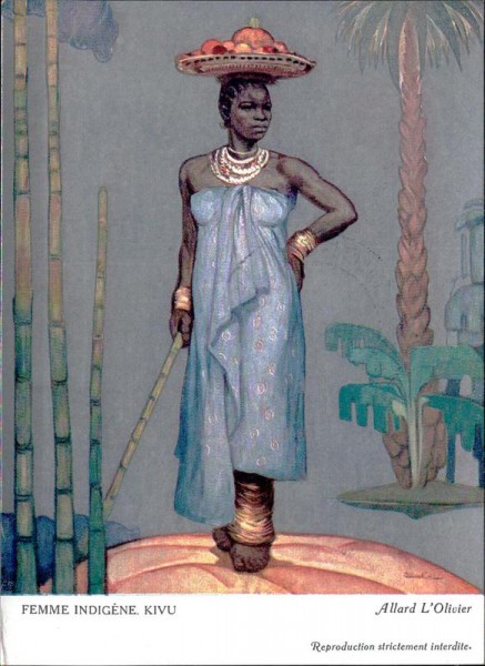 femme indigène, Kivu Vorderseite