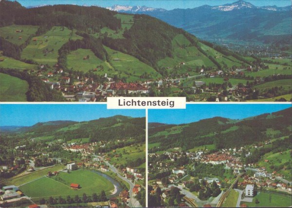 Lichtensteig,  Flugaufnahme Vorderseite