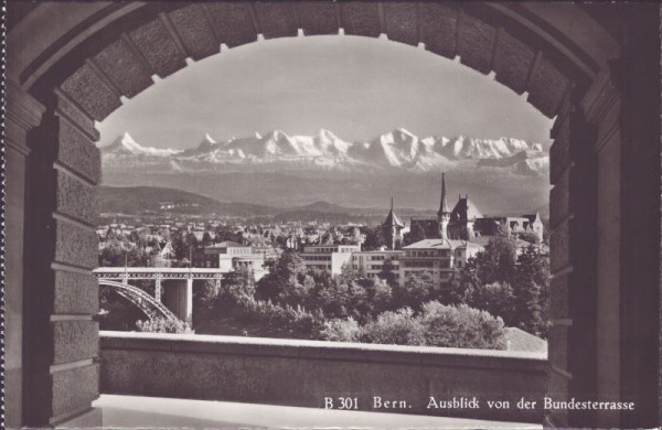 Bern - Aublick von der Bundesterrasse