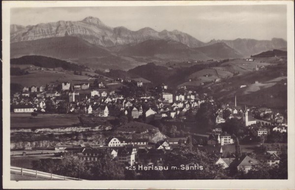 Herisau mit Säntis