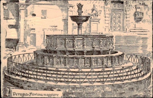 Perugia, Fontana maggiore Vorderseite