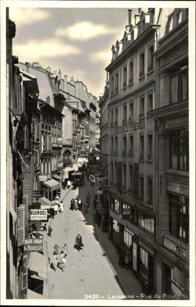 Lausanne - Rue du Bourg Vorderseite