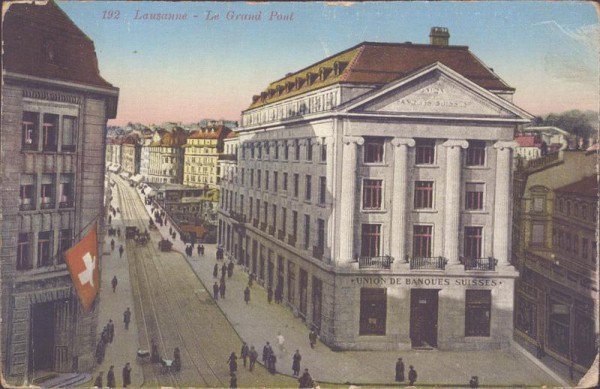 Lausanne, le Grand Pont Vorderseite