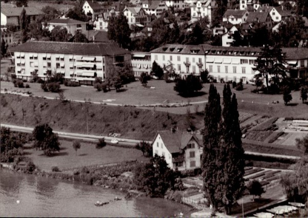 Männedorf, Kreisspital,  Flugaufnahme Vorderseite