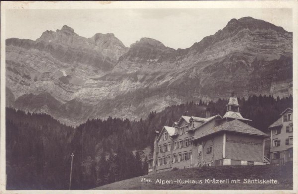 Alpen-Kurhaus Kräzerli mit Säntiskette