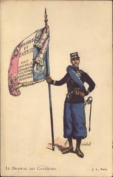 Le drapeau des chasseurs Vorderseite