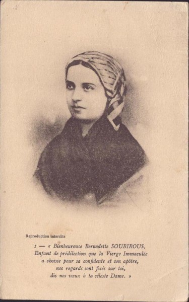 Bernadette Soubirous Vorderseite