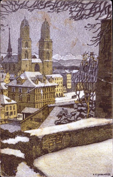 Zürich Grossmünster - E.E.Schlatter