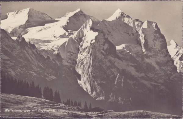 Wetterhorngruppe mit Engelhörner