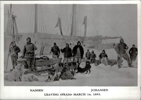 Nansen og Johansen, 14.3.1895 Vorderseite