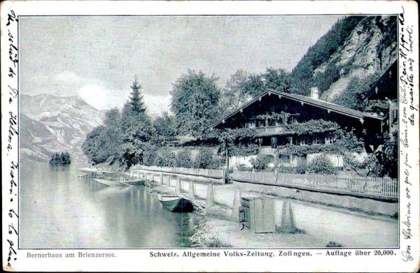 Bauernhaus am Brienzersee Vorderseite