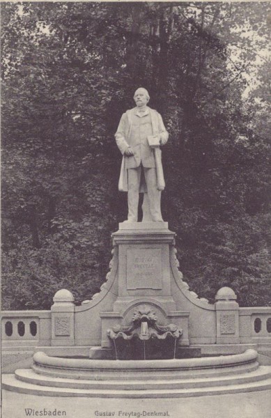 Wiesbaden, Gustav Freytag-Denkmal