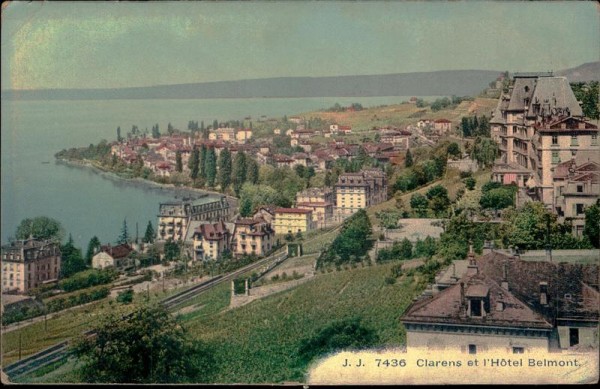 Clarens et l'Hotel Belmont. Vorderseite