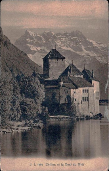 Chillon et la Dent du Midi Vorderseite