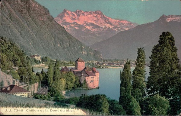 Chillon et la Dent du Midi Vorderseite