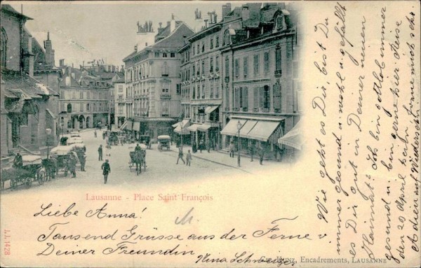 Lausanne - Place Saint-Francois Vorderseite