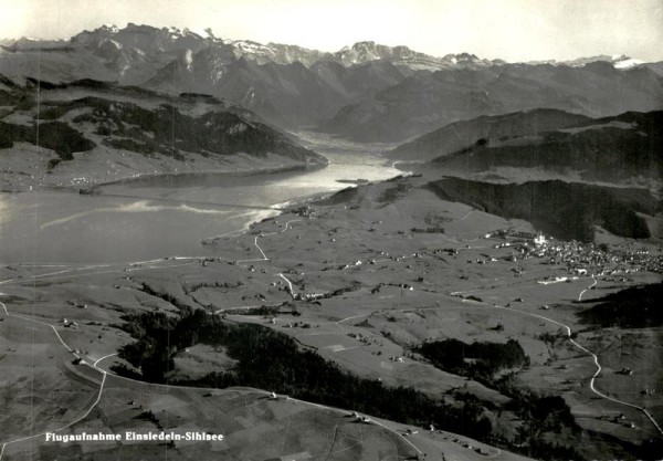 Einsiedeln-Sihlsee, Flugaufnahme Vorderseite