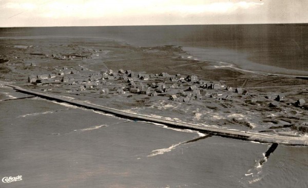 Nordseeheilbad Baltrum, Fliegeraufnahme Vorderseite