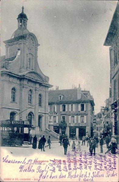 Lausanne - Place St-Laurent Vorderseite