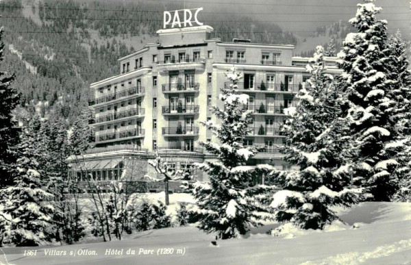 Villars s/Ollon, Hotel du Parc Vorderseite