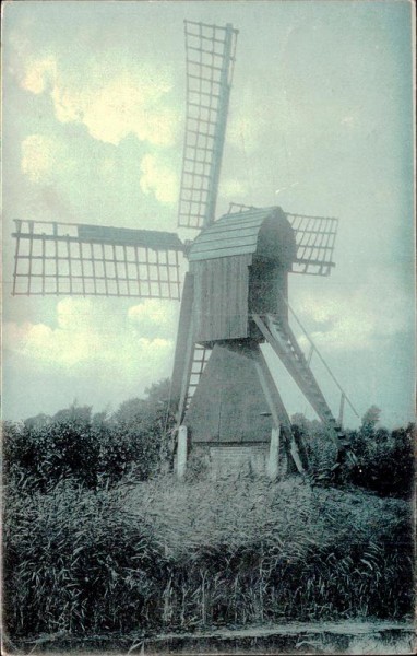 Windmühle an unbekanntem Ort Vorderseite