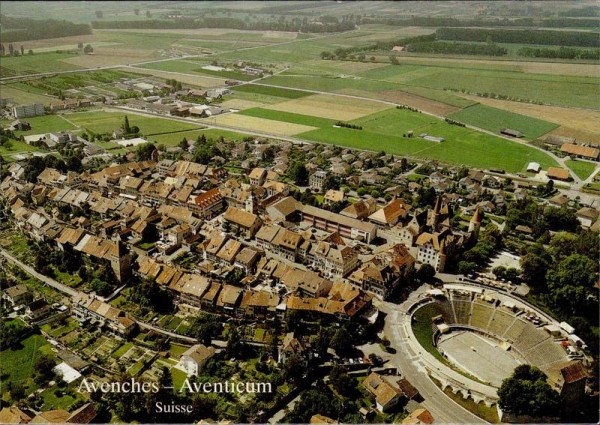 Avenches, Flugaufnahme Vorderseite