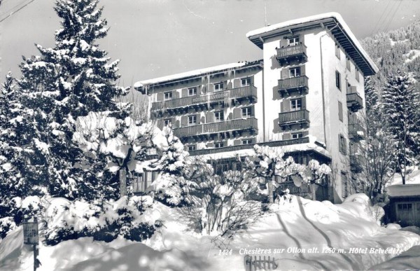 Chesières sur Ollon, Hotel Belvédère Vorderseite