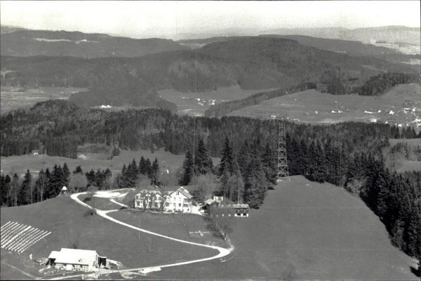 Bachtel-Kulm ,Gasthaus,  Flugaufnahme Vorderseite