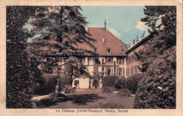 Le Chateau (Hotel-Pension) Vevey, Suisse Vorderseite