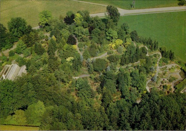 Grünignen, Botanischer Garten,  Flugaufnahme Vorderseite