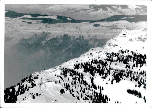 Wengen Kulm-Flugaufnahme Vorderseite