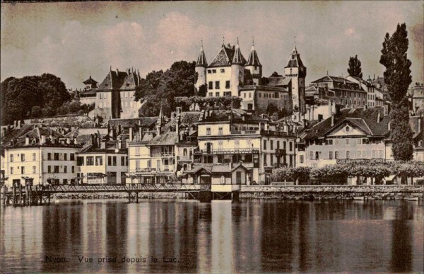 Nyon. Vue prise depuis le Lac Vorderseite