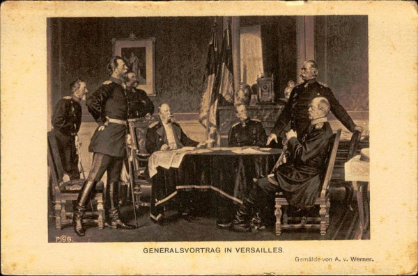 Generalvortrag in Versailles Vorderseite