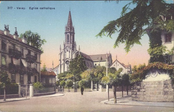 Vevey. Eglise catholique Vorderseite