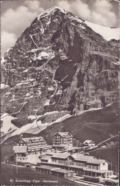 Kleine Scheidegg mit Eiger-Nordwand