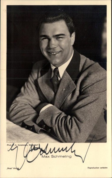 Max Schmeling Vorderseite