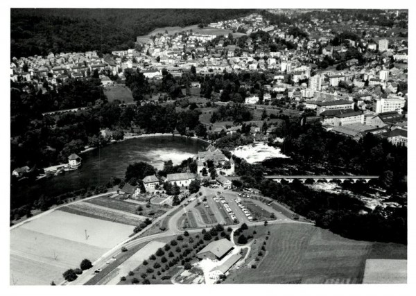 Neuhausen am Rheinfall-Flugaufnahme Vorderseite