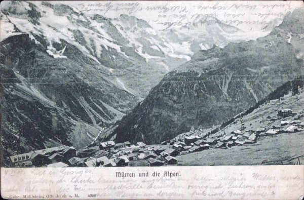 Mürren und die Alpen