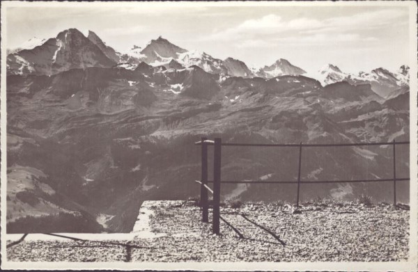 Brienzer-Rothorn, Blick auf Eiger, Mönch und Jungfrau