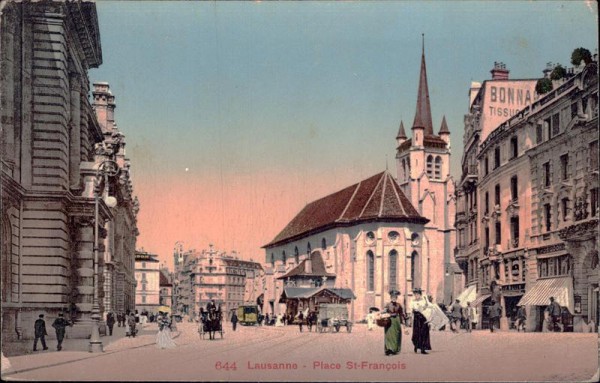 Lausanne - Place St-Francois Vorderseite