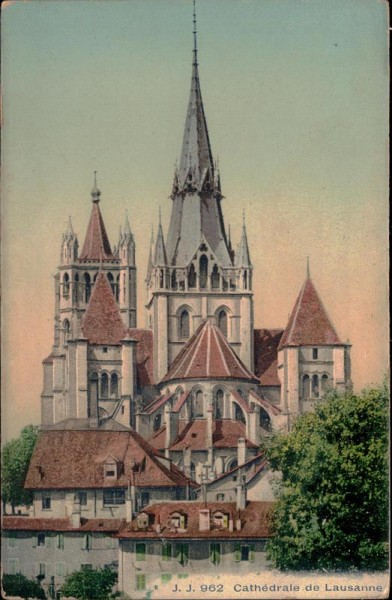 Cathédrale de Lausanne Vorderseite