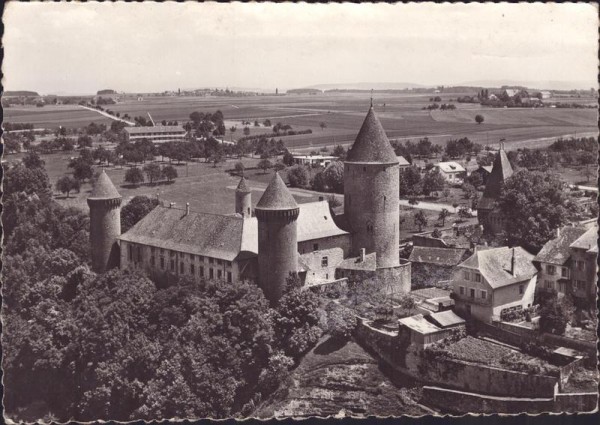 Estavayer-le-Lac, Flugaufnahme Vorderseite