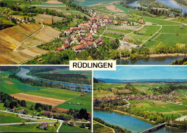 Rüdlingen,  Flugaufnahme Vorderseite