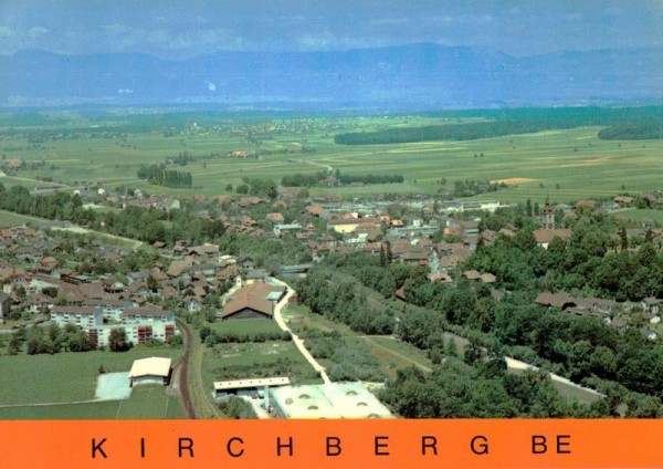 Kirchberg BE  -  Flugaufnahmen Vorderseite