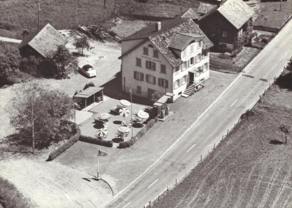 Gasthaus Löwen, Kaltbrunn-Fischhausen SG - Flugaufnahmen Vorderseite