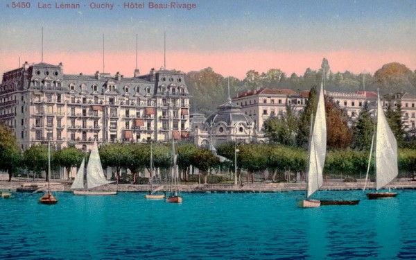 Lac Léman, Ouchy, Hôtel Beau-Rivage Vorderseite