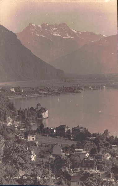 Chillon et Dents du Midi, Veytaux Vorderseite