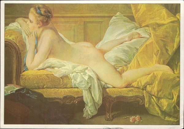 Ruhendes Mädchen, Francois Boucher Vorderseite