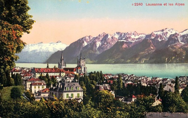 Lausanne et les Alpes Vorderseite