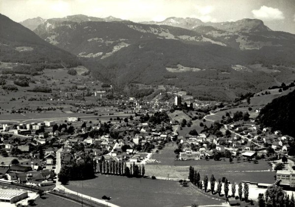 Sargans SG - Flugaufnahmen Vorderseite